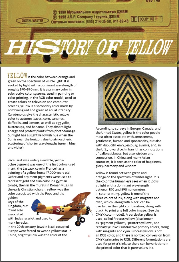 History of Yellow